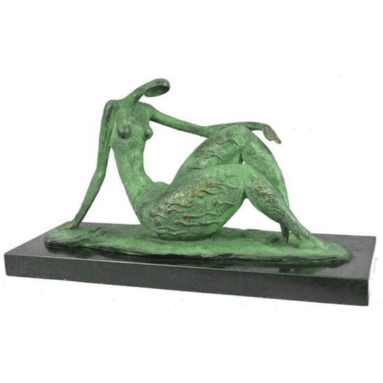 Abstract Female Dancer Bronze Sculpture