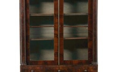 American Late Classical Secretary Bookcase