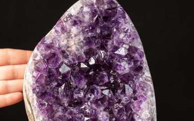 Amethyst Druzy - Deep Purple Color - First Choice Geode - Height: 185 mm - Width: 149 mm- 2906 g