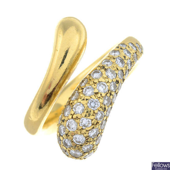 An 18ct gold brilliant-cut diamond ring, by Elsa Peretti for Tiffany & Co.