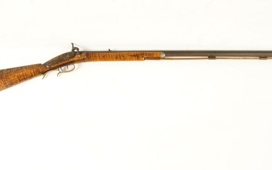 An Antique Tiger Maple Kentucky Long Rifle