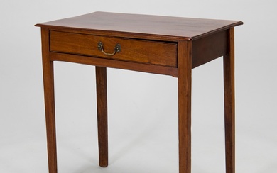 An early 19th-century wooden side table, possibly England.