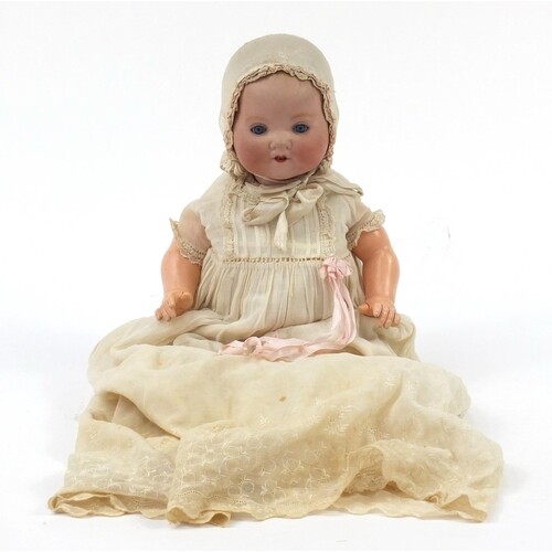 Armand Marseille bisque headed doll with composite limbs, nu...