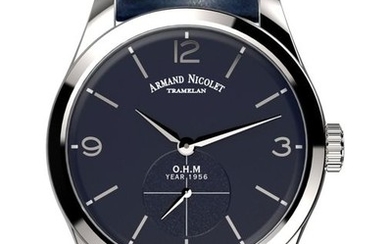 Armand Nicolet -LB6 Small Seconds Limited Edition - A134AAA-BU-P140BU2 - official Armand Nicolet retailer - Men - 2011-present