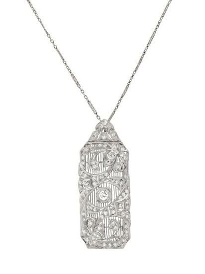 Art Deco, Diamond Pendant/Brooch