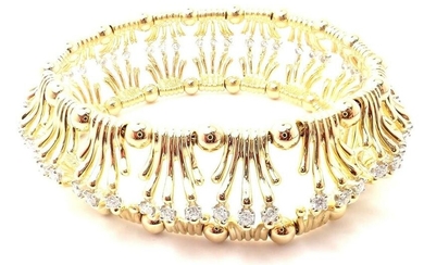 Authentic! Tiffany & Co Jean Schlumberger 18k Yellow Gold Diamond Link Bracelet