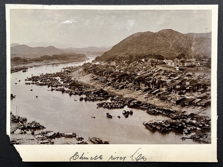 Photograph China 1900s an old photo of Wuzhou in Xijiang