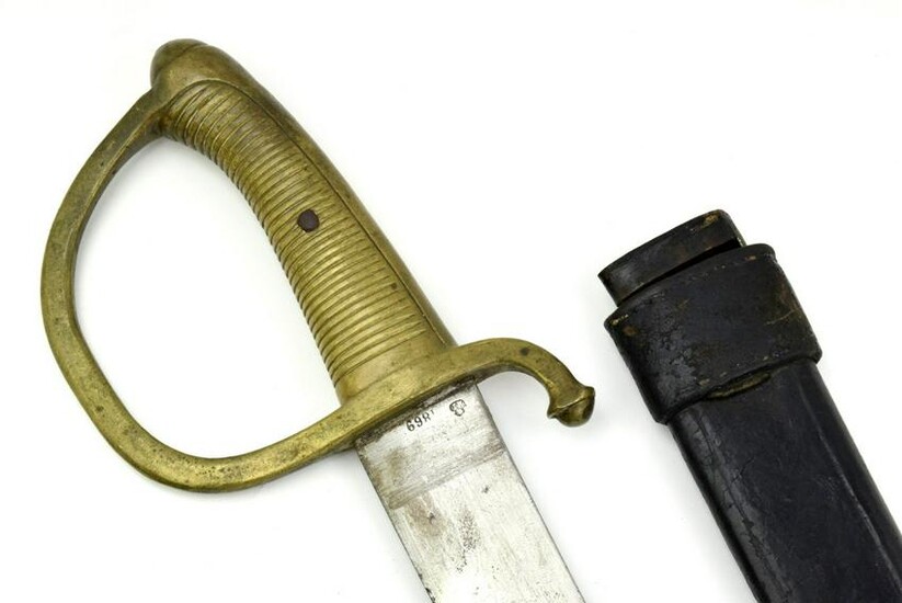 Belgian 1869 Dated Infantry Briquet Sword with Well