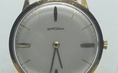 Bergana - Flache Armbanduhr- 14kt Gold - Kaliber ETA 2408 - NO RESERVE PRICE - Men - Schweiz um 1965