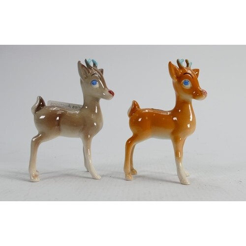 Beswick Reindeers: one fawn and one grey (2)