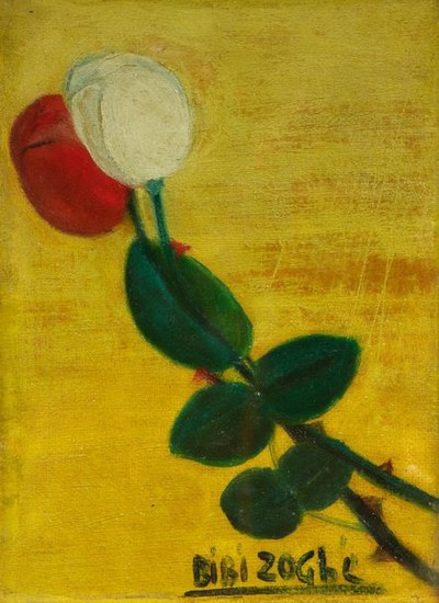 Bibi ZOGBE (Sahel Alma 1890-1973) Roses Huile...