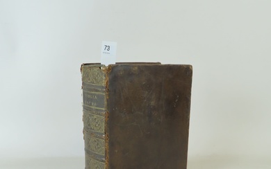 Biblia sacra veteris et novi testamenti. Paris, Chez Sebastien Nivelle, vers 1700 . in-4, VI-1055...