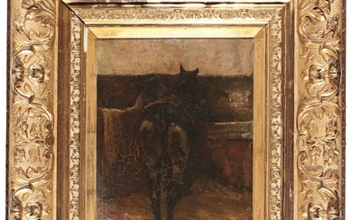 Bonheur, Rosa (1822-1899). (A horse seen from the back). Oil...