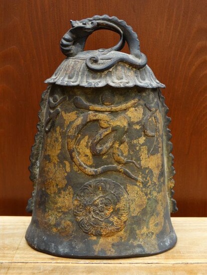 Bonshō 梵鐘 (Buddhist temple bell) (1) - Bronze - Japan - 19th century