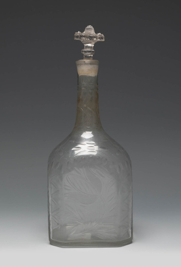 Botella de la Real Fábrica de la Granja, s.XIX
