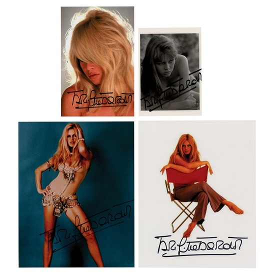 Brigitte Bardot (4) Signed Photographs