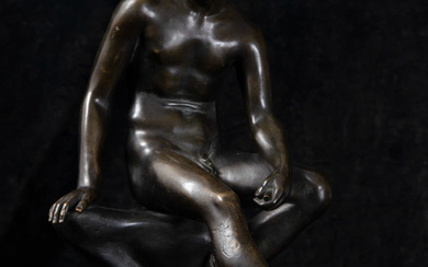 Bronze sculpture of Greek deity, 19th - 20th century