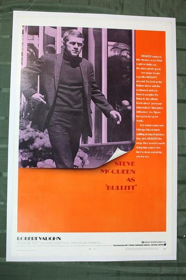 Bullitt (USA, 1968) US One Sheet Movie Poster LB