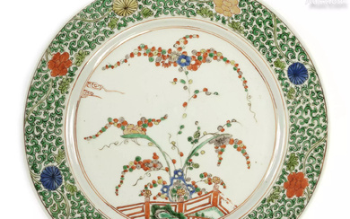 CHINE, XVIIIe siècle, Epoque Kangxi Assiette en porcelaine
