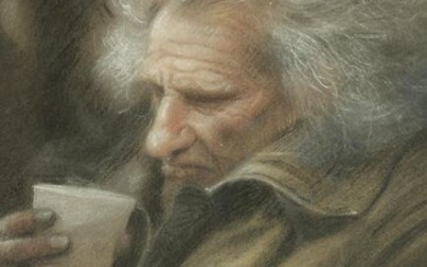 COLIN FROOMS. A 20TH CENTURY PASTEL DRAWING titled ÒOLD
