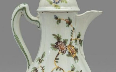 Caffettiera in ceramica di Bassano decorata con