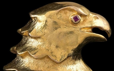Cartier 18k Gold Eagle Pin