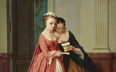 Célestin Marschouw (Belgisch, 19de eeuw), De liefdesbrief
