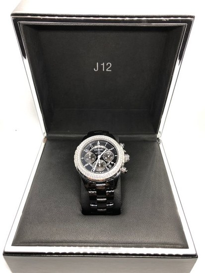 Chanel - J12 Chronographe Diamants - H1008 - Unisex - 2011-present
