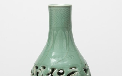 Chinese Longquan Carved Porcelain Vase