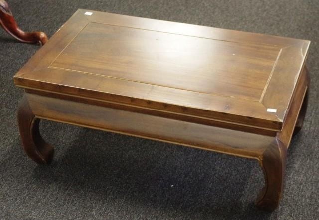 Chinese hard wood coffee table width 68cm X depth 38cm