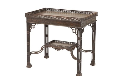 Chippendale Style Mahogany Silver Table