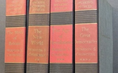 Churchill, History of English-Speaking Peoples, Complete 4vol. US Ed. 1956