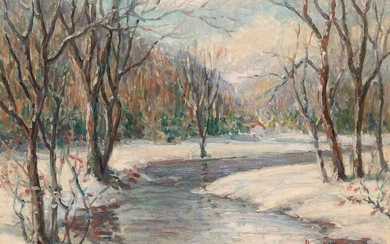 Clarence W. Snyder American, 1873-1948 Winter Scene