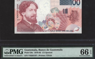 Collection of World Banknotes, [10 notes] Belgium, Guatemala, Lebanon, Scotland, Sudan, Turkey,...