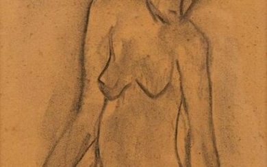 Constant PERMEKE (1886-1952) 'sitting naked' a drawing
