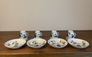 Cups, Dishes (8) - Porcelain - China - Kangxi (1662-1722)