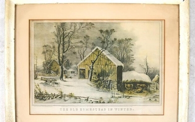 Currier & Ives: Homestead in Winter