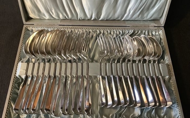 Cutlery set, Six seater Silver Table Place settings (24) - .833 silver - Van Kempen - Voorschoten - Netherlands - 1922 - 1928