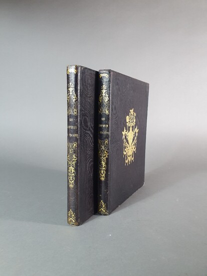 DAUMIER (Honoré). Les Cent et un Robert-Macaire. Paris, Aubert et Cie, 1839. 2 volumes in-4,...