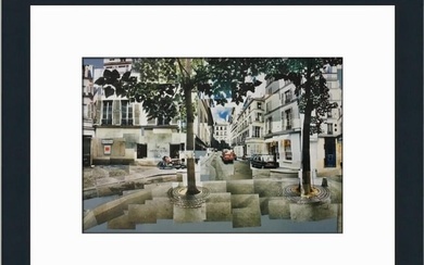 David Hockney Place Furstenburg Paris Custom Framed Print