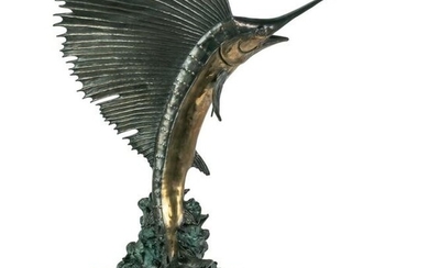 Dr Robert Taylor Bronze Marine Sailfish Sculpture