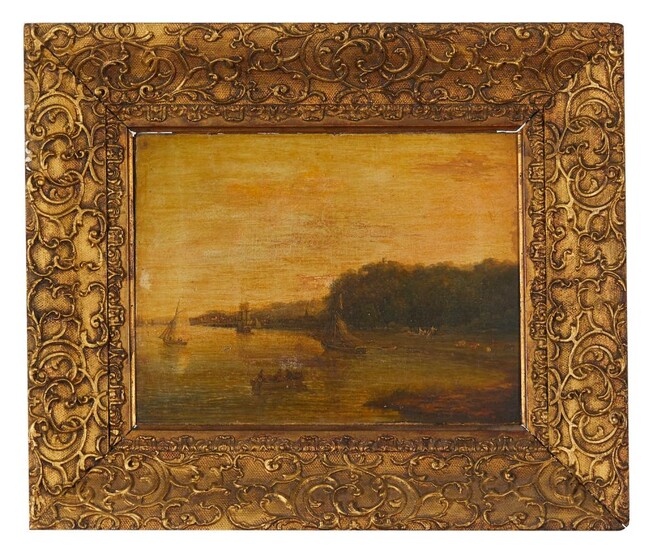 EUROPEAN SCHOOL (18th/19th century) River Landscape oil on canvas