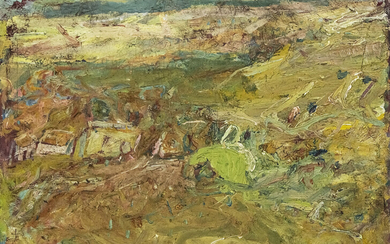 Eliahu Gat (1919-1987) - Shoresh, Oil on Canvas.