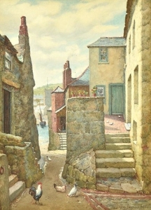 Elias Mollineaux Bancroft (British 1846-1924), Down to the bay, St. Ives