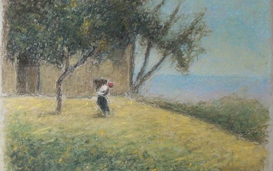 Emilio Borsa 1857-1931 - Paesaggio Lombardo
