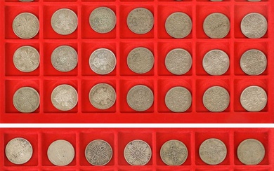 Extensive 20th Century UK Florin Collection; 70 florins in total...