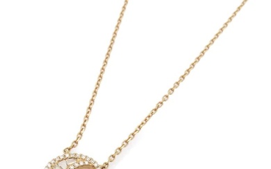 FINE JEWELRY 0.23ct Diamond Necklace 18K Rose Pink Gold