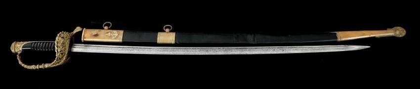 FRENCH NAVAL OFFICER MODEL 1837 DRESS SWORD