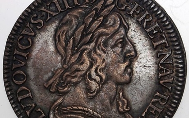 France - Louis XIII - 1/4 Ecu 1643-A (Paris) - Silver