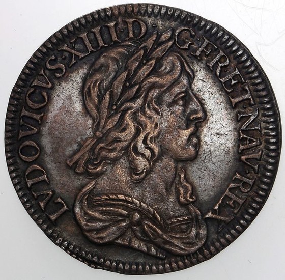 France - Louis XIII - 1/4 Ecu 1643-A (Paris) - Silver